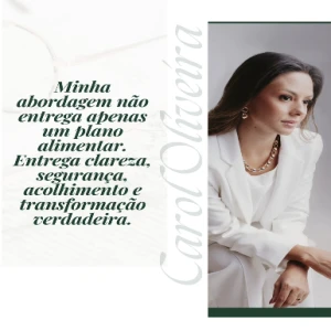 Carol Oliveira Nutricionista Funcional/Integrativa, Gastrointestinal e Saúde Mental.