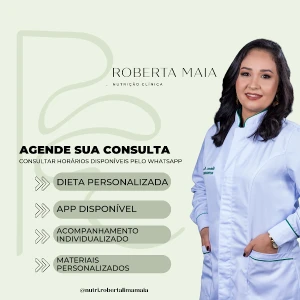 Roberta Maia Nutricionista João Pessoa, Doença Celíaca, Diabetes, Hipertensão, Emagrecimento saudável, Reeducação alimentar