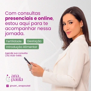 Ana Paula Damasceno – Nutricionista Materno Infantil, Gestantes e Fertilidade