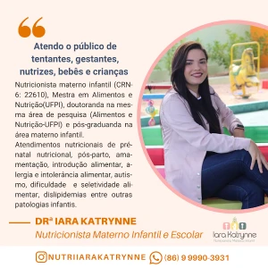 Nutricionista Materno Infantil em Teresina- Iara Katrynne