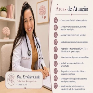 Dra. Kerolaine Cunha - Pediatria e Neurologia Infantil em Santos - SP