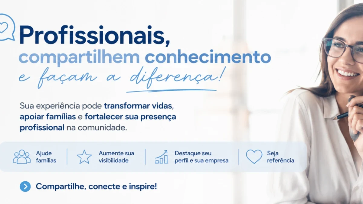 Imagem relacionada à pergunta: 💙 Profissionais do Autismo: compartilhem conhecimento e façam a diferença!